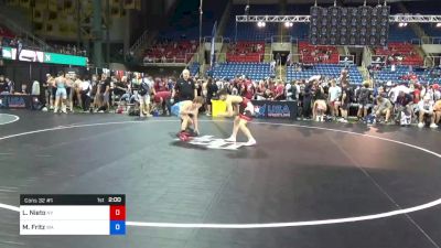 138 lbs Cons 32 #1 - Luke Nieto, New York vs Mikey Fritz, Washington