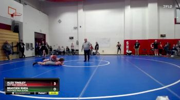 138 lbs Cons. Round 5 - Brayden Rhea, Westfield High School vs Alex Tinsley, Indy West Wrestling