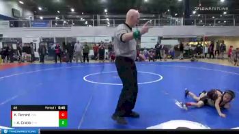 48 lbs Cons. Round 3 - Aidyn Crabb, Riverheads Youth Wrestling vs Kenny Tarrant, Powerhouse Wrestling Academy