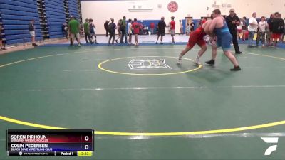 285 lbs 1st Place Match - Soren Pirhoun, Gunston Wrestling Club vs Colin Pedersen, Beach Boyz Wrestling Club