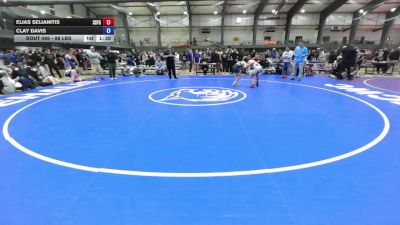 88 lbs 5th Place Match - Elias Selianitis, South San Francisco Gators Wrestling Club vs Clay Davis