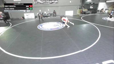 Cons. Round 2 - Emily Montiel, Downey High School Wrestling vs Olivia Ortiz, Blazers Wrestling Club