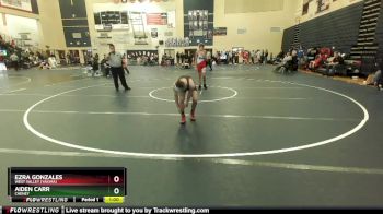 120 lbs Cons. Round 2 - Ezra Gonzales, West Valley (Yakima) vs Aiden Carr, Cheney