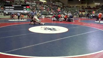 4A 190 lbs 1st Place Match - Tripp Price, Pottsville vs Jesse Sharp, Central Arkansas Christian School
