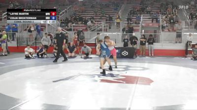 120 lbs Cons. Round 2 - Layne Martin, Michigan Premier WC vs Colin Broxterman, Ohio