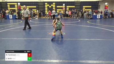 75 lbs Semifinal - Major Tomlinson, Lake Catholic WC vs Colton Writt, Young Guns