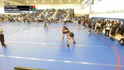 145 lbs 5th Place Match - Elysum Campos, Eastvale Elite Wrestling vs Leslie Fermin, Fifth Sun WC