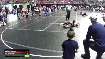 62 lbs Cons. Round 1 - Declan Delano, CWO vs Collin Schall, Norris Wrestling Club