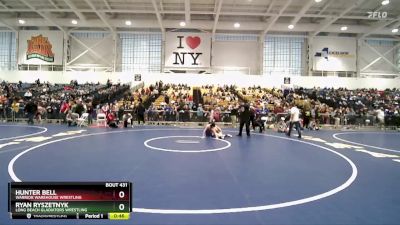 102 lbs Cons. Round 4 - Ryan Ryszetnyk, Long Beach Gladiators Wrestling vs Hunter Bell, Warrior Warehouse Wrestling