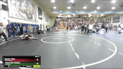 150 lbs Cons. Round 1 - Preston Meeks, La Quinta vs Isaac Pina, Porterville