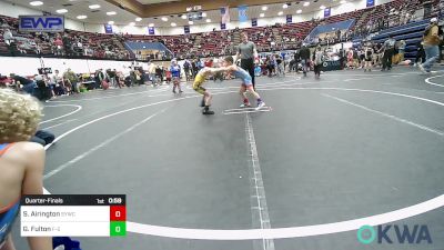 52 lbs Quarterfinal - Samuel Airington, Saints Youth Wrestling Club vs Gavin Fulton, F-5 GRAPPLING