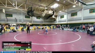 60 lbs Champ. Round 2 - Bodie Kistler, Sheridan Wrestling Club vs Thomas Pfannenstein, Rapid City - Westside