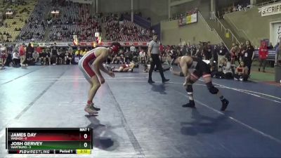 133 lbs Round 1 (16 Team) - Josh Gervey, Wartburg vs James Day, Wabash