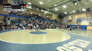 100lbs Cons. Round 3 - Aniah Chand, Federal Way (Girls) vs Olivia Cole, Eatonville (Girls)