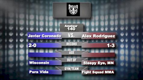 Javier Coronado vs. Alex Rodriguez  - Driller MMA A-Town Throwdown XII