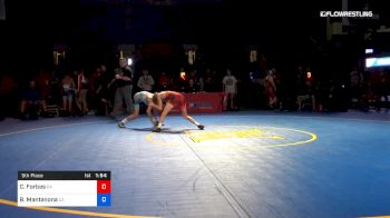 100 lbs 5th Place - Christian Forbes, Oklahoma vs Beau Mantanona, California