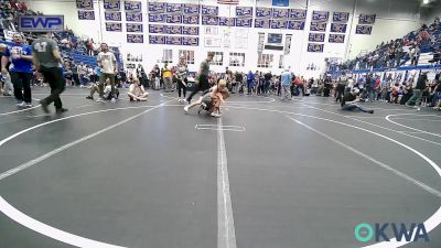 80 lbs Round Of 16 - Isaiah Arganbright, Weatherford Youth Wrestling vs Canon Williams, Piedmont