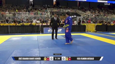 José Eduardo Duarte Serrão vs Fata Filimoni Avegalio 2025 Pan Kids Jiu-Jitsu IBJJF Championship
