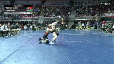 1A-150 lbs Champ. Round 2 - Tiernan Boots, Lisbon vs Chance Hoyt, Iowa Valley, Marengo