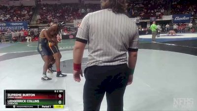 D 2 195 lbs Quarterfinal - Supreme Burton, Caddo Magnet vs Ledgerrick Collins, Carencro