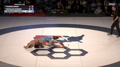 138 lbs 1st Place Match - Thomas Banas, Illinois vs Nicholas Sorrow, Michigan