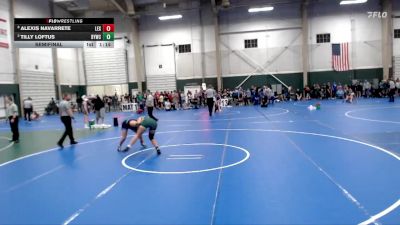134-144 lbs Semifinal - Alexis Navarrete, Lexington vs Tilly Loftus, Bryan Youth Wrestling Club