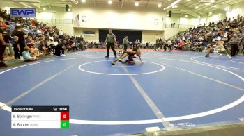 67 lbs Consi Of 8 #2 - Bobby Bollinger, Pocola Youth Wrestling vs AnTerryo Banner, HURRICANE WRESTLING ACADEMY