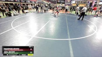 95 lbs Semifinal - Mackenzie Graves, Threestyle Wrestling Of Oklahoma vs Siera Becker, Sebolt Wrestling Academy