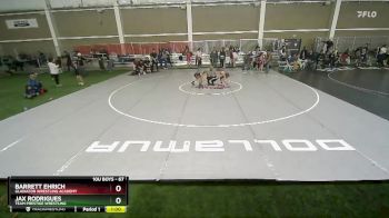 67 lbs Cons. Round 4 - Barrett Ehrich, Gladiator Wrestling Academy vs Jax Rodrigues, Team Prestige Wrestling
