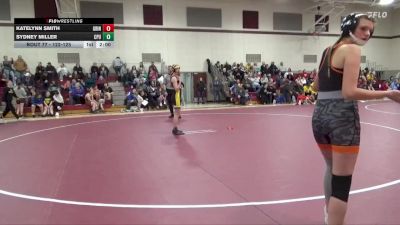 122-125 lbs 1st Place Match - Katelynn Smith, Grinnell Girls vs Sydney Miller, Center Point-Urbana Girls