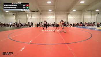 145 lbs Rr Rnd 2 - Temberlynn Davis, Sand Springs JH Girls vs Georgina Wessel, Choctaw Girls B