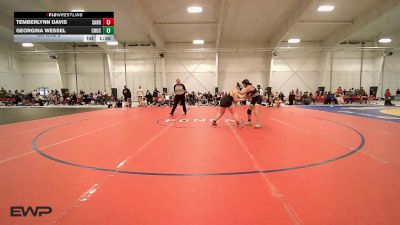 145 lbs Rr Rnd 2 - Temberlynn Davis, Sand Springs JH Girls vs Georgina Wessel, Choctaw Girls B