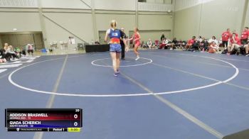 135 lbs Round 1 (8 Team) - Addison Braswell, Georgia Red vs Giada Scherich, South Dakota