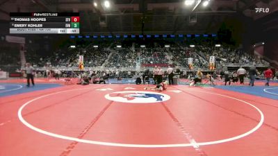 4A-106 lbs Cons. Round 1 - Thomas Hoopes, Star Valley vs Emery Kohler, Evanston