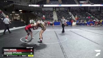 136 lbs Cons. Round 1 - Kennedee Applegate, Team Lightning vs Marly Brewer, Hoisington Jr. Cardinal