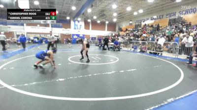 106 lbs Cons. Round 5 - Christopher Roos, Calabasas vs Ezekiel Corona, Alta Loma