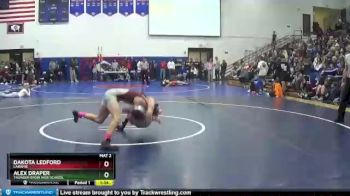 132 lbs Semifinal - Dakota Ledford, Laramie vs Alex Draper, Thunder Basin High School