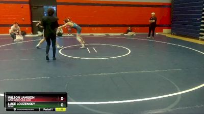 132 lbs Cons. Round 3 - Wilson Jamison, Wave Wrestling Club vs Luke Louzensky, TCWC