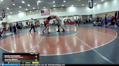 130 lbs 1st Place Match - David McFadden, Red Hawk Wrestling Academy vs Dustin Bentz, Club Madison Wrestling