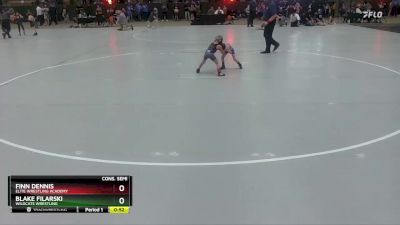 40 lbs Cons. Semi - Finn Dennis, Elite Wrestling Academy vs Blake Filarski, Wildcats Wrestling