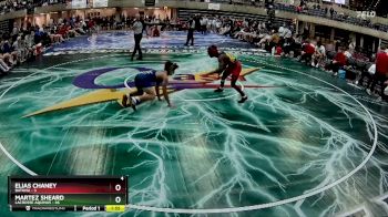 121 lbs Semis & 1st Wrestleback (8 Team) - Elias Chaney, Batavia vs Martez Sheard, LaCrosse Aquinas