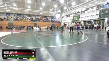 285 lbs Quarterfinal - Victor Gonzalez, Poway vs Diego Abellar, Orange Glen