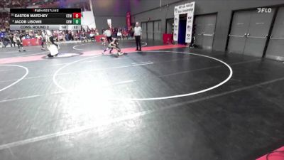 72 lbs Cons. Round 3 - Easton Matchey, Durand vs Jacob Lisowe, Coleman Youth Wrestling