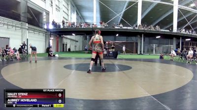 102 lbs Placement Matches (8 Team) - Haley Stenz, Michigan vs Aubrey Hoveland, Iowa