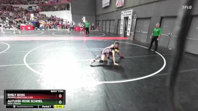 85 lbs Cons. Round 4 - Autumn-Rose Schmel, New London vs Emily Boss, Monroe Wrestling Club