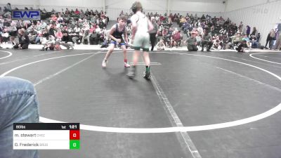 80 lbs Quarterfinal - Maverick Stewart, Checotah Matcats vs Oliver Frederick, Brushy Wrestling Club