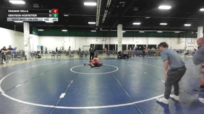 136 lbs 7th Place - Frankie Rella, NJ vs Grayson Hostetter, PA