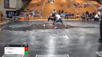 113 lbs Quarterfinal - Matt Conde, West York vs Josh Martz, South Western
