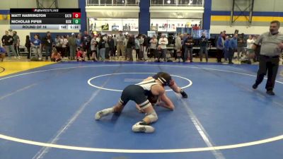 130 lbs Round Of 16 - Matt Harrington, Cathedral Prep vs Nicholas Pifer, Kiski Area