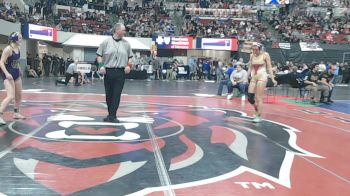 G - 135 lbs Champ. Round 1 - Melodie Starman, Fort Benton (Girls) vs Taylor Curry, Cut Bank (Girls)